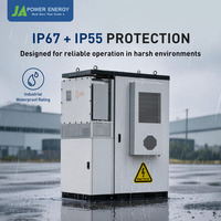 Système de stockage de batterie tout-en-un JApower 70 kW 215 kWh refroidi par air avec onduleur hybride Solis pour support et alimentation de secours de générateur diesel