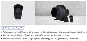 लंबे समय से स्मार्ट वाई-फाई ऐप 4 'इंजन एक्जिस्ट फैन सेंट्रीफ्यूगल फैन टेक मोटर बिग दबाव 4 इंच वेंटिलेशन ब्लोअर - Product Image 3
