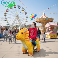 Scooters électriques attrayants en forme de dinosaures pour centres commerciaux, parcs d'attractions et sites touristiques