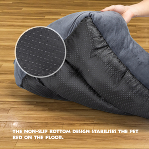 Nobleza XL letto per cani lavabile letto antiscivolo con imbottitura in seta Super morbida e fibra di bambù per cani e gatti - Product Image 4