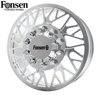 Jantes forgées Fonsen Dually 8x6.5 pour camion, noires usinées 8x200, 8x170, 8x210, 10x225 – Lot de 6 jantes Dually pour Ford F450 et Dodge
