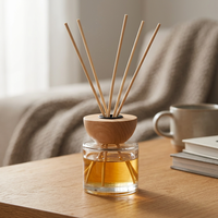 Couvercle de diffuseur d'aromathérapie en bois massif personnalisé, bouchon en bois pour bouteille d'huile parfumée personnalisée, accessoires écologiques pour la fragrance d'intérieur