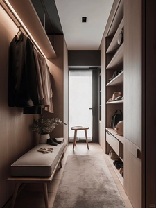 Systèmes de dressing sur mesure de luxe modernes, armoires de chambre en bois pour dressing ouvert - Product Image 3