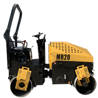 Rouleau de route nouveau 2T vibratoire Mini rouleau de route compacteur Machine pneu pour le compactage d'asphalte dérapage rouleau vibrant
