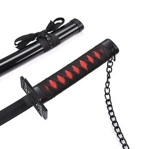 45cm japanische Anime Bleach Edelstahl Klinge Katana Schwert Spielzeug Ichigo Kurosaki Tensa Zange tsu Echtes Schwert Metall - Product Image 3