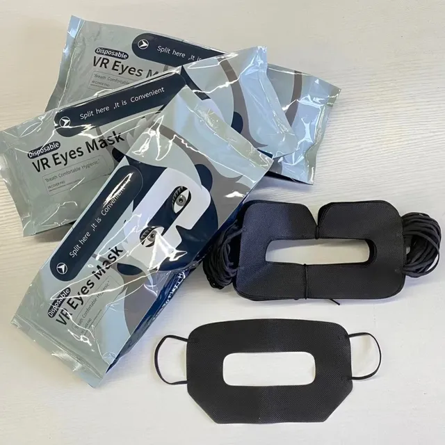 Disposable VR Sanitary Eye Mask & Face Cover with Custom Logo 3D Headset Compatible PP Material Indoor Use