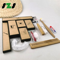 Ensemble d'accessoires d'hôtel biodégradables, écologiques, biodégradables, jetables, 20 pièces