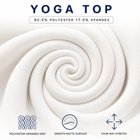 Pantalon de yoga double couche pour femme, tricoté intérieur/extérieur, maintien optimal, anti-remontée, toucher doux, polyester élasthanne, pour entraînement sportif, vente en gros