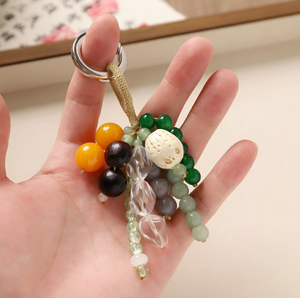Portachiavi con Ciondolo in Cristallo Naturale Intrecciato per Borse, Vendita all'Ingrosso Altamente funzionale, <span class=keywords><strong>è</strong></span> un'ottima idea regalo. - Product Image 2