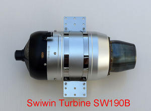 Moteur de turbine sans balais Swiwin SW190B 19 kg avec ECU de redémarrage automatique 32 bits et démarreur sans balais - Product Image 3