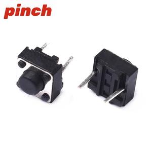 Interrupteur tactile à pression 6x6mm, deux broches latérales, montage horizontal pour clavier - Product Image 3