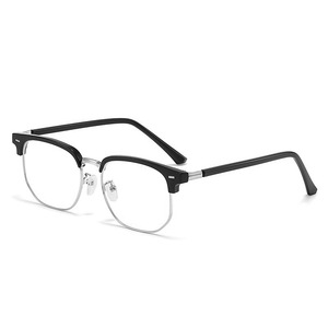 Gafas de Negocios Modernas para Hombre, Montura Media, Forma de Diamante, Cuadradas, Anti-Luz Azul, Espejo Plano, para Miopía - Product Image 5