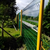 Clôture en treillis métallique 3D galvanisé à chaud de 8 pieds sur 6 pieds, avec revêtement en PVC, pour jardin, sécurité, clôture périmétrique Clearview