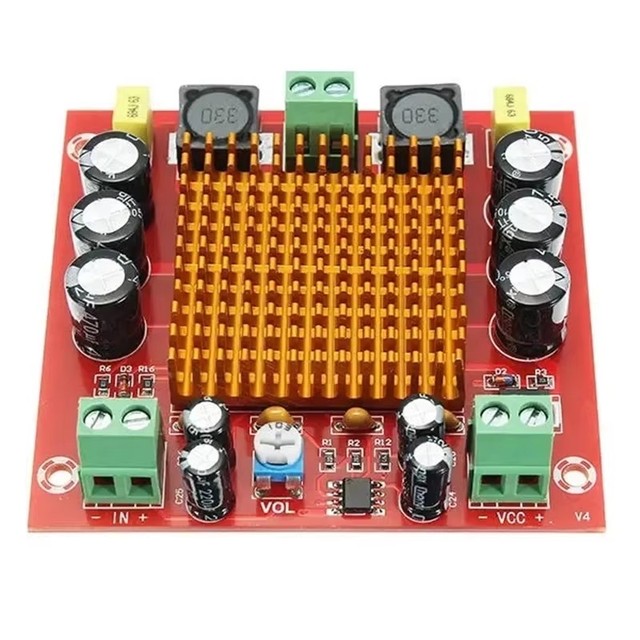 DC 12V 24V 150W TPA3116DA TPA3116D2 Mono Channel Digital Power Audio Amplifier Amp Board With Preamplifier XH-M544