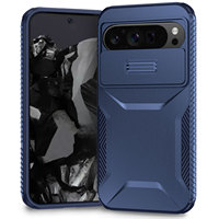 Étui rigide antichoc en plastique de haute qualité avec fenêtre coulissante pour téléphones mobiles Google Pixel 6A, 7, 7 Pro, 8 Pro, 9A