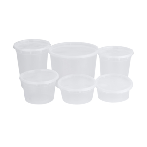 Tiya Boîte à lunch jetable de 12 oz sans BPA ni PFAS, compatible micro-ondes, avec couvercle pour soupe et plats chauds, en PP de qualité alimentaire, 100 % recyclable - Product Image 5