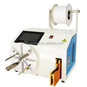 Semi-automatic Power Cable Winding Binding Machine Roll Winding Machine winding then twist tie