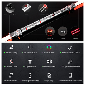 Ightssaber-Sable de cuerda de plástico para niños, juguete de cuerda de alta calidad, de diferentes colores - Product Image 2