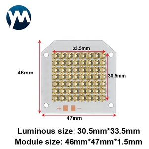 Módulo LED UV de 168W, Módulo LED de Alta Potencia con Lente de Cuarzo de 365nm a 405nm, Módulo de Lámpara UV de Alta Potencia - Product Image 2