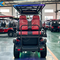 Voiturette de golf électrique Robetaa de style chinois, 48V, 4 roues, batterie au lithium, élégante, 6 places, certifiée CE
