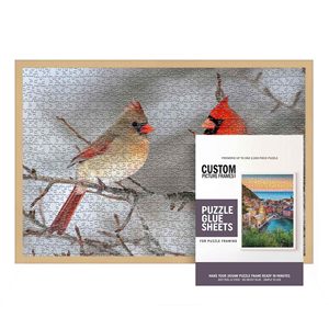 <span class=keywords><strong>Puzzle</strong></span> in Legno Naturale Massiccio con Fogli Adesivi, Cornice Tradizionale in Acrilico UV, 1001~2000 Pezzi, 14 Anni - Product Image 2