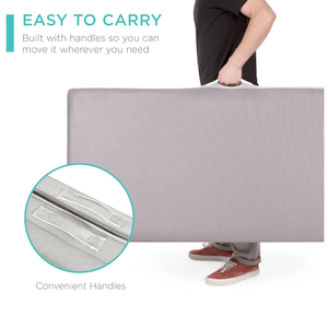 Có thể gập lại bộ nhớ bọt sofa nệm-Thiết kế hiện đại có thể tháo rời Bìa Tùy chỉnh hình dạng dễ dàng mang theo trường hợp lưu trữ đồ nội thất nhà giường - Product Image 5