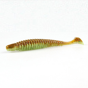 Leurre Soft Baits Shad Fishing Lure Double Color Silicone Bait 62mm 75mm 90mm T Tail Wobblers Soft Lures