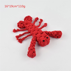 複数の動物の形安全な天然コットン編組バイトクリーニング歯に強い犬の噛むペットおもちゃロープ - Product Image 5