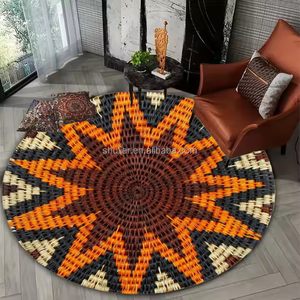 Truyền thống ethiopian mô hình hoa Châu Phi đầy màu sắc giỏ vòm bối cảnh trang trí bên Mexico cong tường nền - Product Image 5