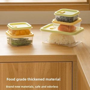 Airtight Fridge <b>Storage</b> Organizer Food Grade Plastic Container <b>Microwave</b> Freezer Safe for Fruit Lunch Bento Box - Product Image 4