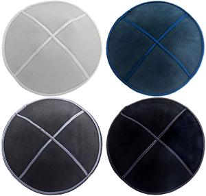 Kippa en daim personnalisée multicolore pour hommes et femmes, idéale pour Hanouka, mariages et festivals – <span class=keywords><strong>Chapeau</strong></span> Yamaka Israël Yarmulke Juif Kippot - Product Image 2
