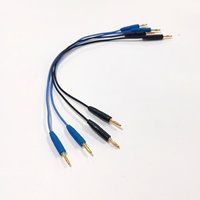 Câble d'alimentation DC avec fiche banane 2 mm, gaine en silicone 0,5 mm², rallonge d'alimentation DC avec connecteur banane 2 mm pour laboratoire