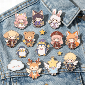 Fournisseur en gros d'épingles, broches en métal, badges Kpop, anime, paillettes, perles, épingles à revers, épingles en émail personnalisées, douces et dures - Product Image 2