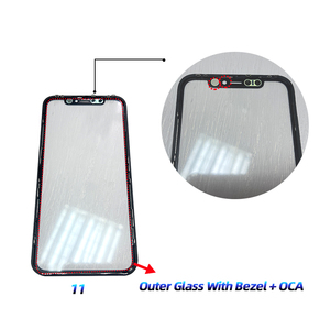 All'ingrosso lente di vetro dello <span class=keywords><strong>schermo</strong></span> esterno con pannello OCA parti di riparazione per iphone X XR XSMAX 11 11Pro 12 13 14 15 - Product Image 2