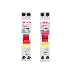 Disjoncteur miniature intelligent 1P 25A sur rail DIN AC MCB Protection contre les fuites 4,5 kA Capacité de coupure Matériau polycarbonate DELIXI - Product Image 2