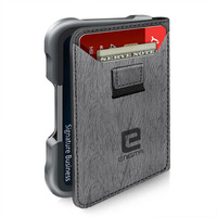 Dompet Kulit PU Pendek Model Baru RFID dengan Engsel, Kantong Tarik Depan, Tempat Kartu Magnetik, Tipis, Terbuka, Laris Manis
