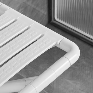 Siège pliant de salle de bain Jiepai, capacité de 150 kg, antidérapant, tabouret de douche mural avec accoudoir - Product Image 3