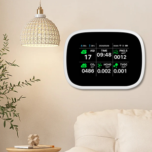 Detector de qualidade do ar 10 em 1, <span class=keywords><strong>monitor</strong></span> LCD de parede de 3,5 polegadas, medidor de <span class=keywords><strong>CO2</strong></span> e analisador interno - Product Image 1