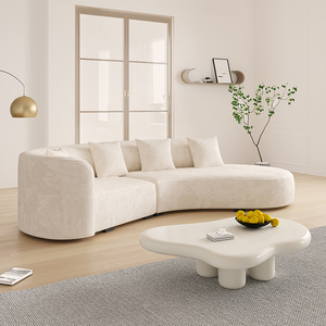 Ensemble de canapés classiques de luxe de style italien Tissu en cuir synthétique de haute qualité pour le salon Contemporain - Product Image 4