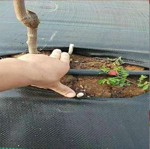 블랙 PP/PE 그라운드 커버 블랙 잡초 제어 매트 조경 패브릭 블랙 플라스틱 그라운드 커버 - Product Image 2