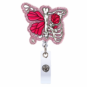 Accesorios de enfermera médica personalizados al por mayor, carrete acrílico con insignia Neuro, portatarjetas para el cuidado de la salud <span class=keywords><strong>mental</strong></span> para enfermeras - Product Image 2