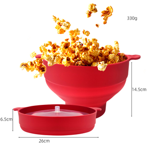 Molde para <span class=keywords><strong>Palomitas</strong></span> de Maíz Plegable de Silicona para <span class=keywords><strong>Microondas</strong></span> con Tapa, Libre de BPA, Saludable, para <span class=keywords><strong>Palomitas</strong></span> <span class=keywords><strong>Caseras</strong></span> - Product Image 4