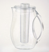 BPA gratuit en plastique thé infuseur pichet infuseur De Fruits bouteille thé glacé infuseur pichet