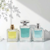 Vente en gros emballage en verre bouteille de parfum atomiseur de parfum de 50ml bouteille d'huile essentielle boîte cosmétique flacons de pulvérisation de parfum