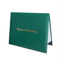 Funda para certificados Carpeta para archivos Protector de certificados de cuero Piel para bebés