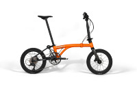 Vélo de ville pliable Java NEO-349ALF, mini vélo pliable à trois plis, fourche en carbone, 16 pouces, 9 vitesses, transmission L-TWOO