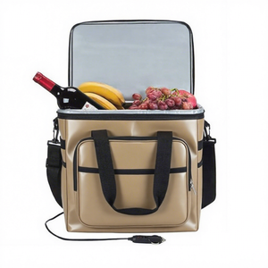 Bolsa enfriadora de coche sin hielo portátil de <span class=keywords><strong>12</strong></span> voltios, enchufe térmico frío y calor, Mini calentador enfriador electrónico Compatible - Product Image 1