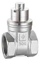 Vannes à opercule magnétiques filetées LISHUI en acier inoxydable, manuelles, sans rétention, réglables, résistantes à la pression, DN15-DN50, modèle eau