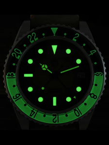 Reloj San Martin SN0134 2025 para Hombre, Retro, NH34 <span class=keywords><strong>GMT</strong></span>, Esfera Sandwich, 40 mm, Bisel Bidireccional de Zafiro, Reloj Deportivo de Lujo, 20 Bar - Product Image 5