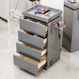 Barber Hair Salon Trolley Hairdresser Hair Salon <b>Tool</b> Beauty Salon Working Trolley Cabinet <b>Cart</b> Mobile Trolley - Product Image 6